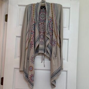 BIYA Johnny Was Bohemian Patterned Cardigan